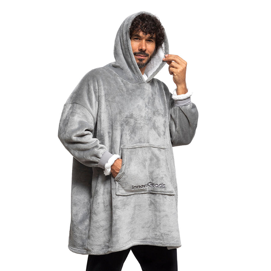 Plaid à Capuche Oversize – Doublure Sherpa Ultra-Douce